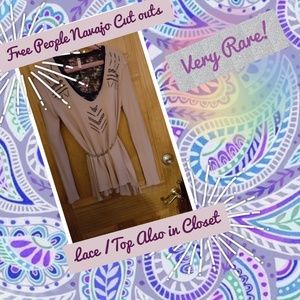 Free People Lavender Navajo Cutout top!